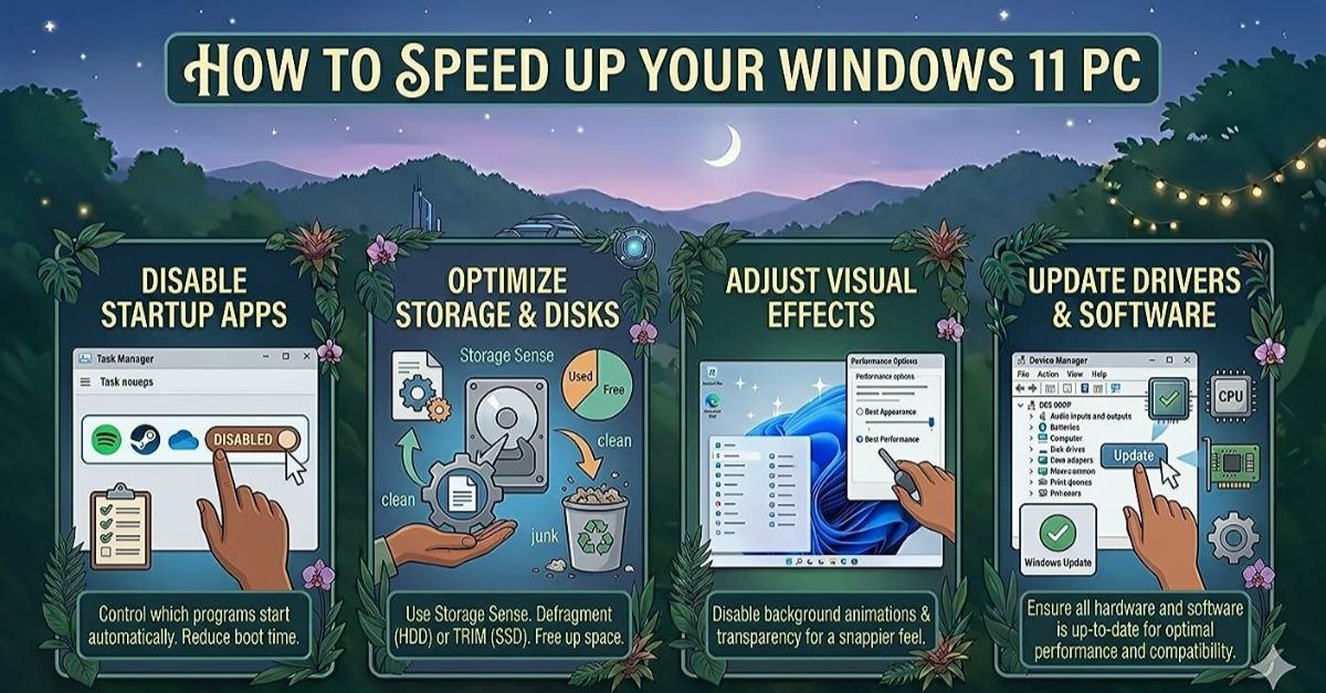 Windows laptop on a desk