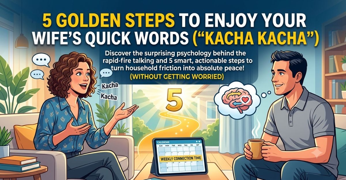 5 Golden Steps to Enjoy Your Wife's Quick Words ("Kacha Kacha") Without Getting Worried